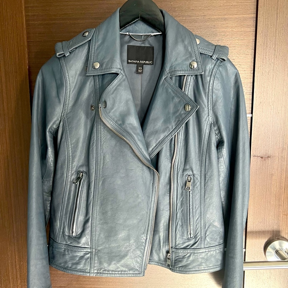 Banana Republic Leather Moto Jacket
